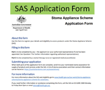 SAS Application form 