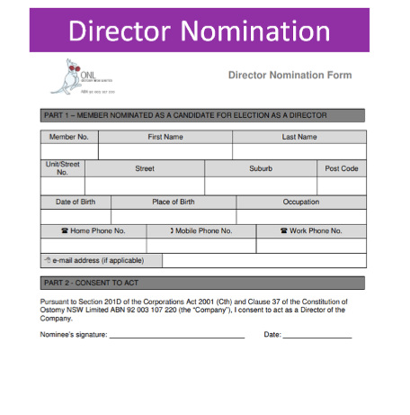 Director Nomination Form
