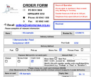 Sample Order Form